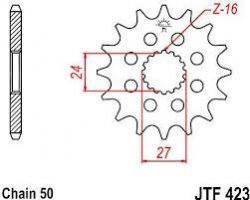 Звезда передняя JT Sprockets JTF 423.18